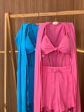 (NKF) TRIJUNTO SHORT + TOP +KIMONO