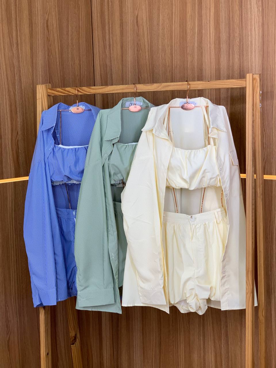 (ONS) TRIJUNTO SHORT BALLON + TOP + CAMISA