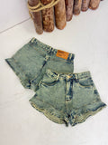 (RDH) SHORT JEANS BABADO