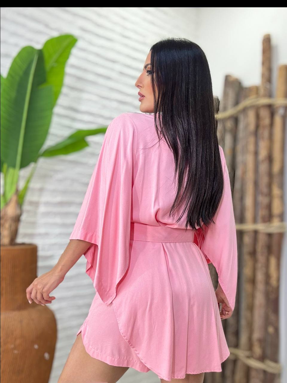 (J7M) CONJUNTO SHORT + KIMONO