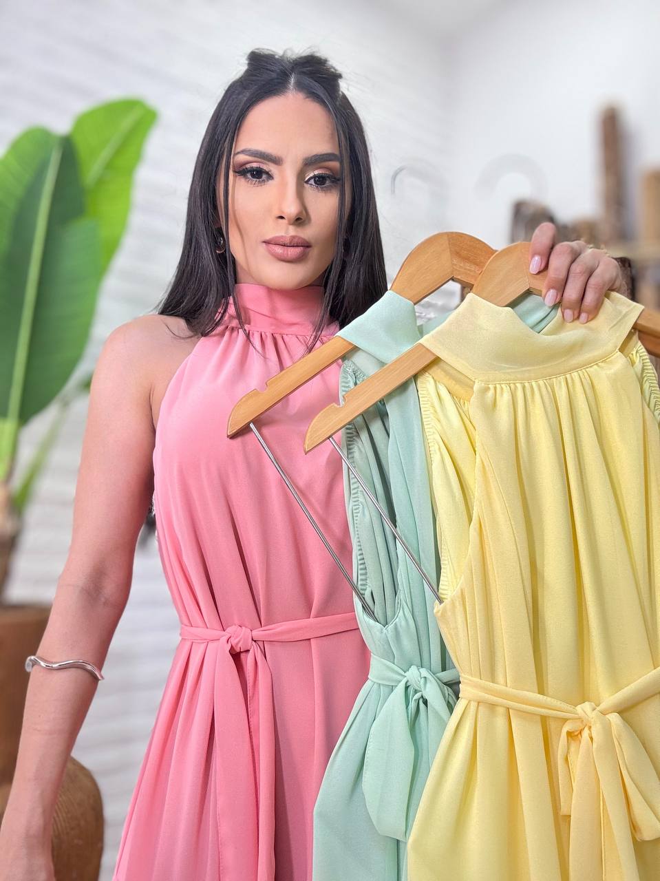 (SPR) VESTIDO FRENTE UNICA + FAIXA