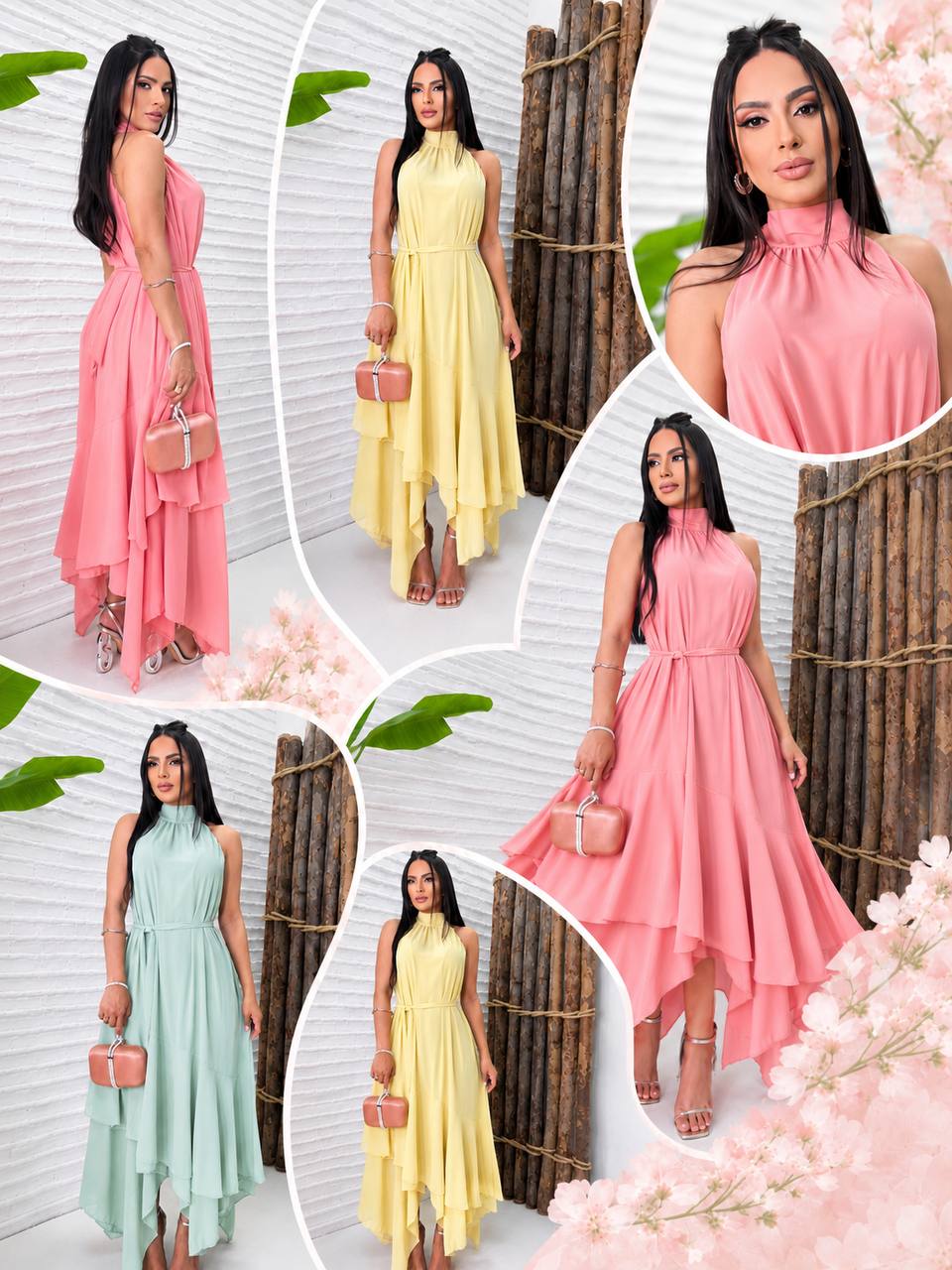 (SPR) VESTIDO FRENTE UNICA + FAIXA
