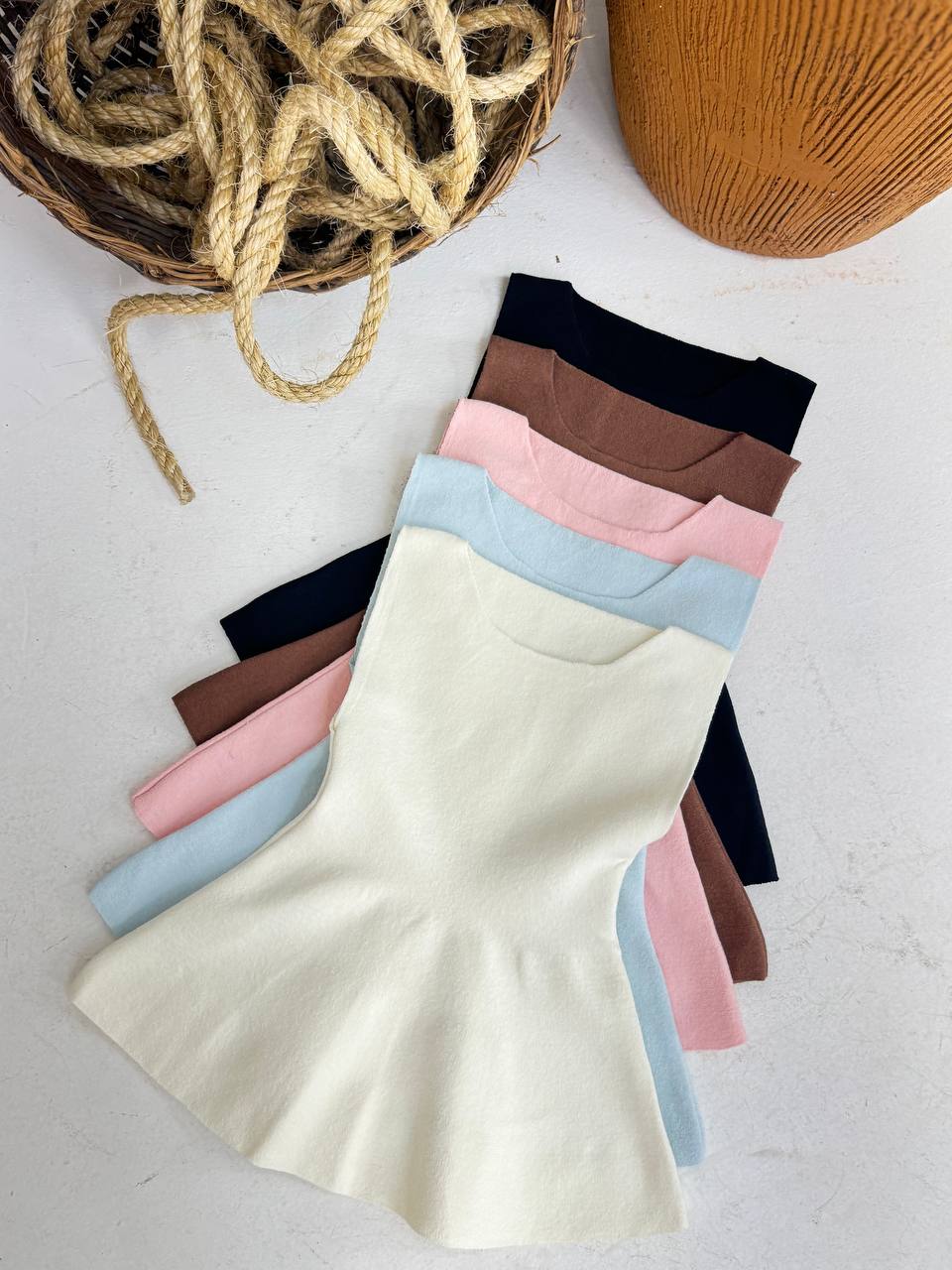 ( FEL) REGATA TRICOT PEPLUM
