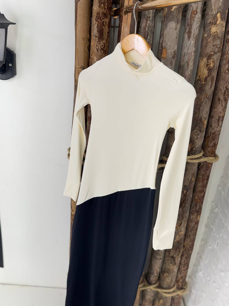 (ATTC) VESTIDO LONGO DUO COLLOR DET DEDAL