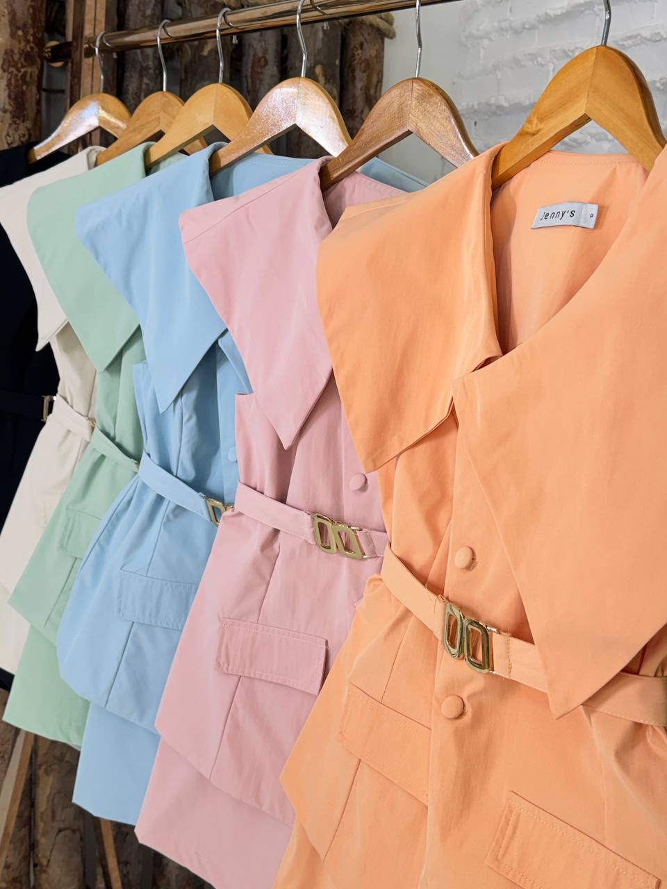 (JNY) CONJUNTO SHORT SAIA+BLUSA + CINTO