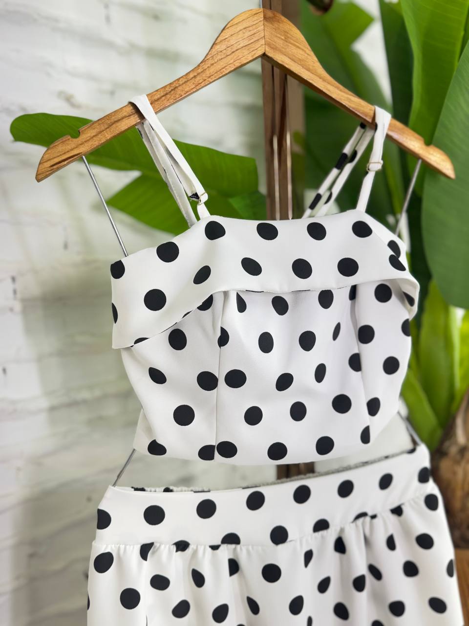 (KTM) CONJUNTO POA SAIA LONGA + CROPPED