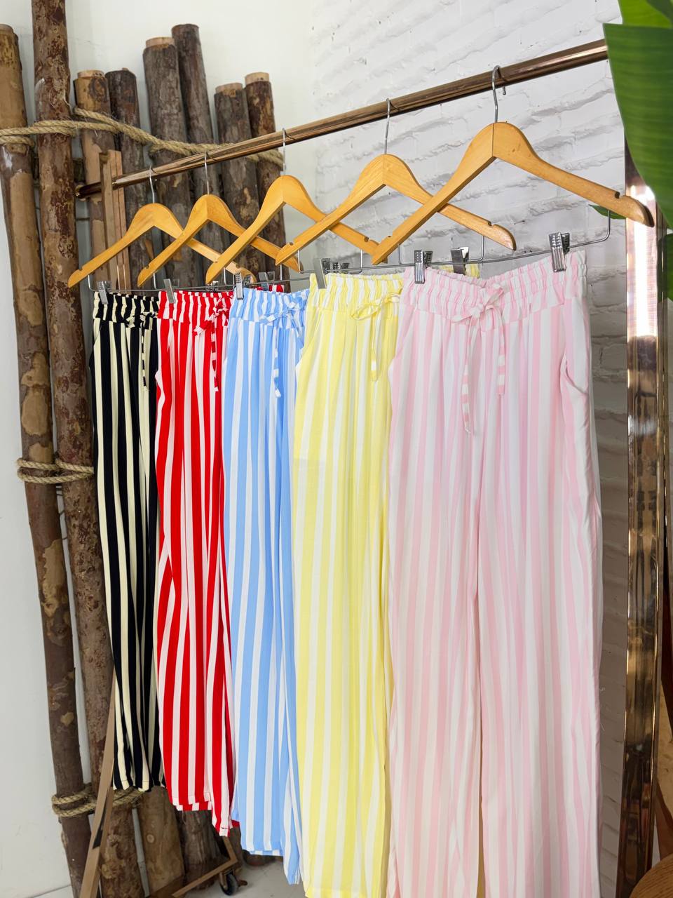 (END) CALÇA PANTALONA LISTRADA
