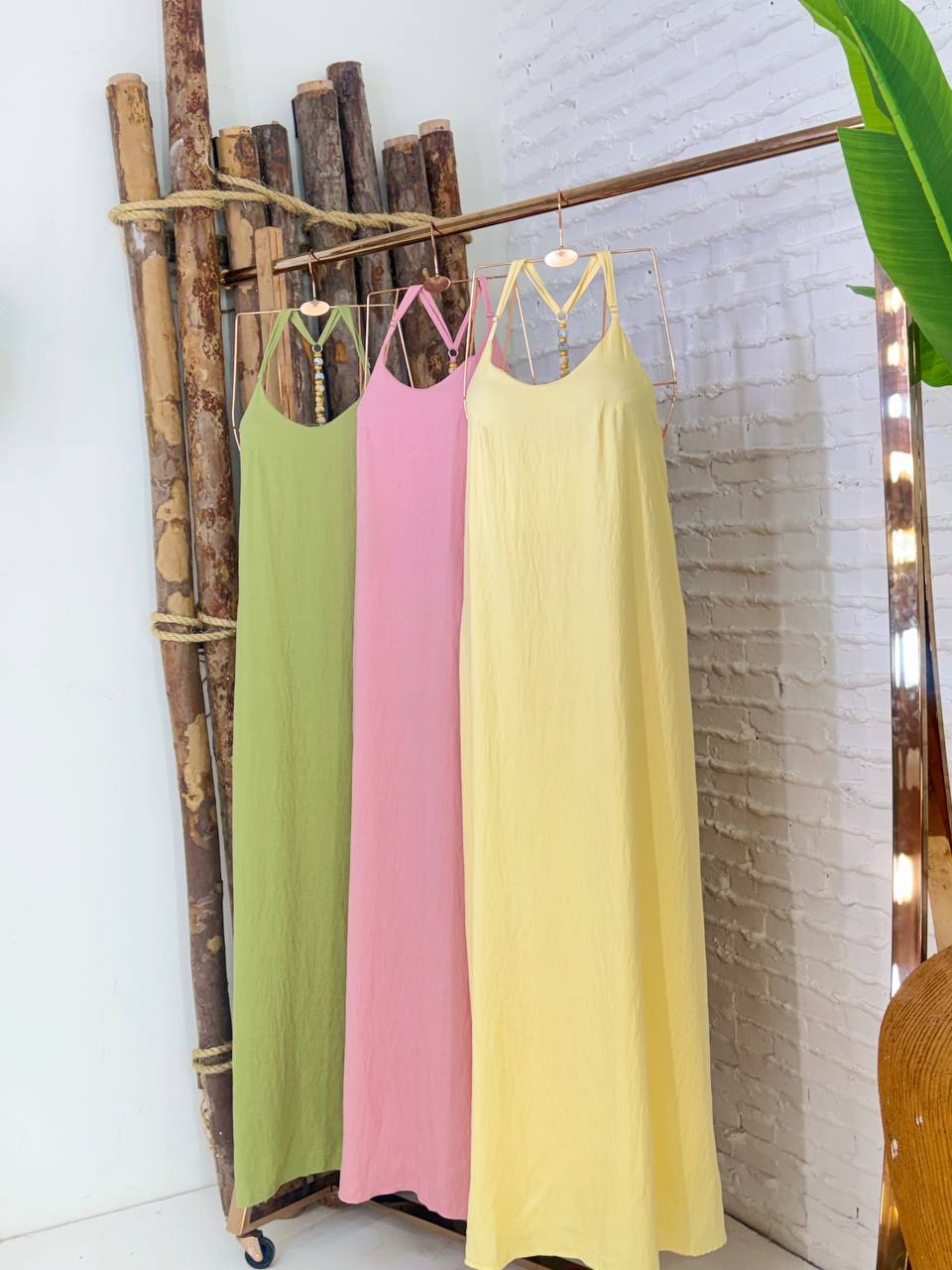(IMF) VESTIDO LONGO DET. MIÇANGAS
